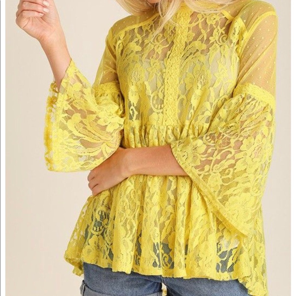 Lace Babydoll top -umgee